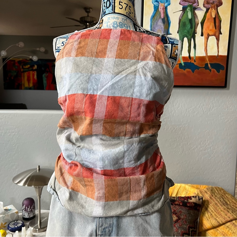 Madewell ruched square neck tank